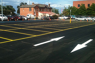 geelong regional linemarking car park linemarking