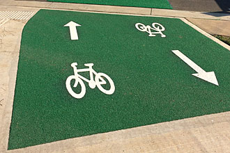 geelong regional linemarking coloured surface treatment OmniGrip CST