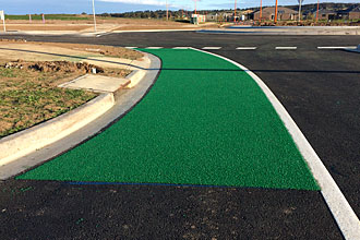 geelong regional linemarking coloured surface treatment OmniGrip CST