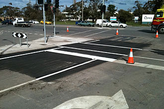 geelong regional linemarking preformed thermoplastic