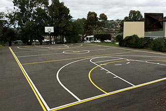 geelong regional linemarking sports court linemarking