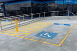 geelong regional linemarking disabled access area