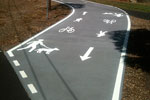 geelong regional linemarking shared bicycle path